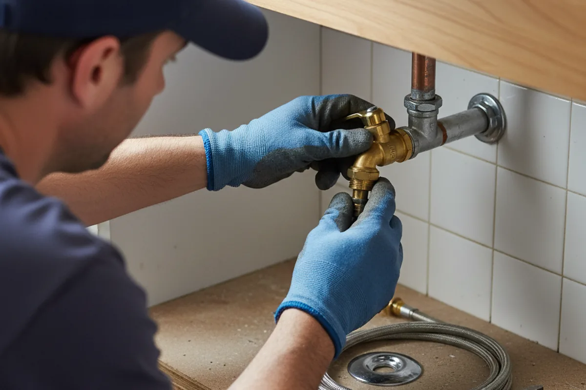 Shutoff valve and fitting work during Repiping in Virgie